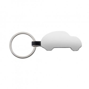 Logo trade promotional giveaways image of: RCS recycled zinc alloy car keyring